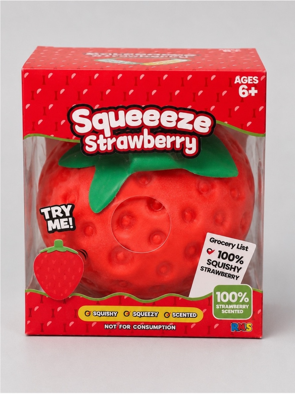 Squeeze Strawberry Scented Squishy Stress Relief Fidget Toy